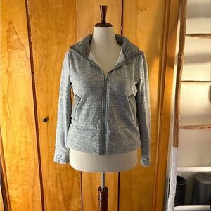 Athleta Gray Fleece-Lined Jacket